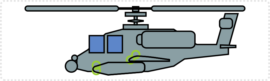 2dgameartguru - creating an apache helicopter