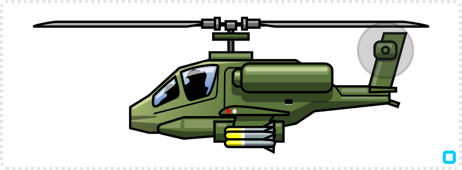 2Dgameartguru - modifying the Apache Helicopter