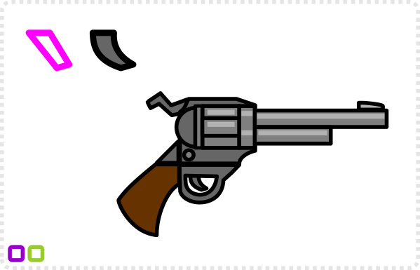 2Dgameartguru - making a simplified revolver