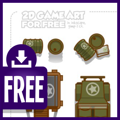 Top down FREE game assets - army camp - 2dgameartguru Free assets