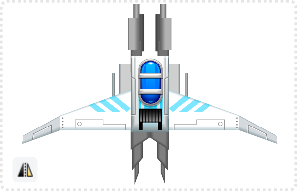 2Dgameartguru spaceship design