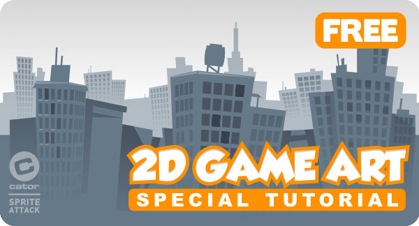 2Dgameartguru - special PDF tutorial - skyline