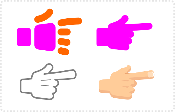 2Dgameartguru simplified hands