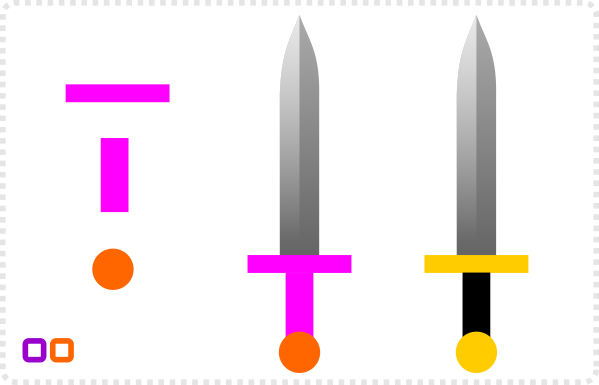 2Dgameartguru making swords