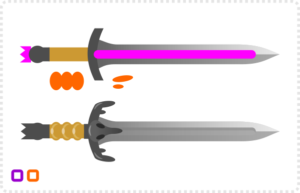 2Dgameartguru making swords