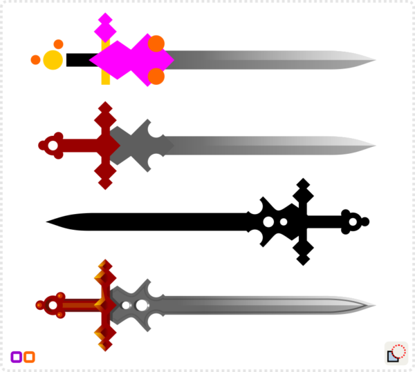 2Dgameartguru making swords