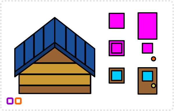 2dgameartguru - simplified building elements front