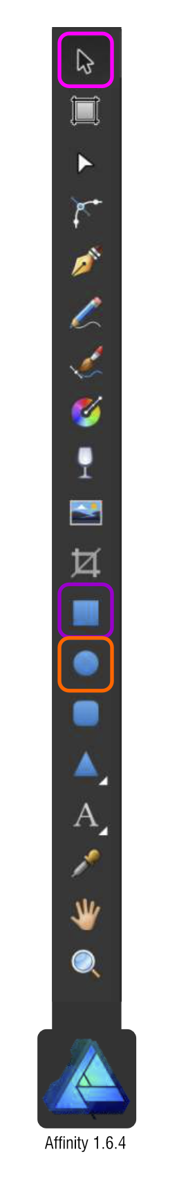 2Dgameartguru affinity designer toolbar