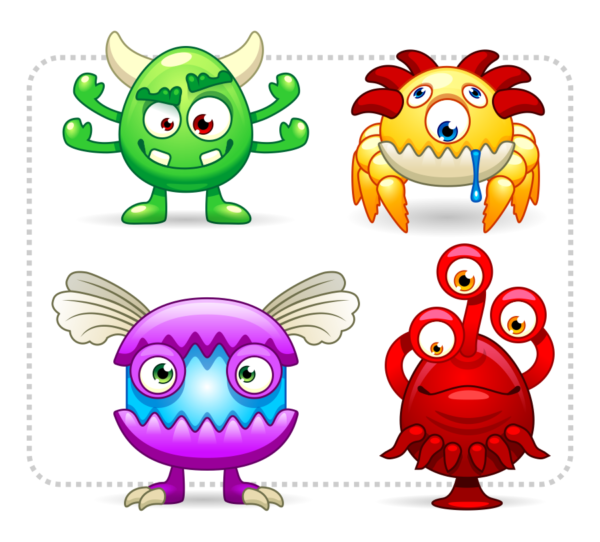 I need to create design of monsters