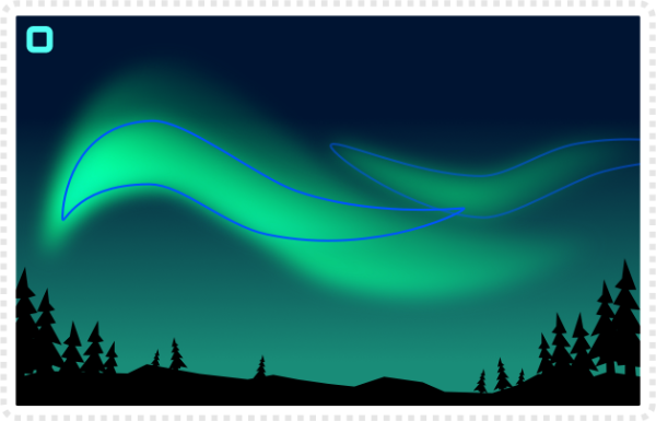 2Dgameartguru Northern lights effect