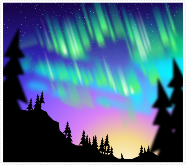 Northern Lights - special effect - created easily with blurs ...