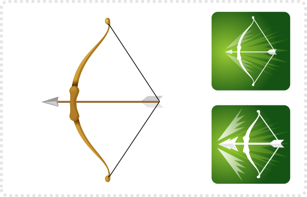 2dgameartguru - crafting a bow and arrows