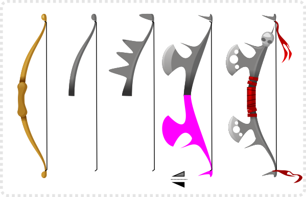 2dgameartguru - crafting a bow and arrows