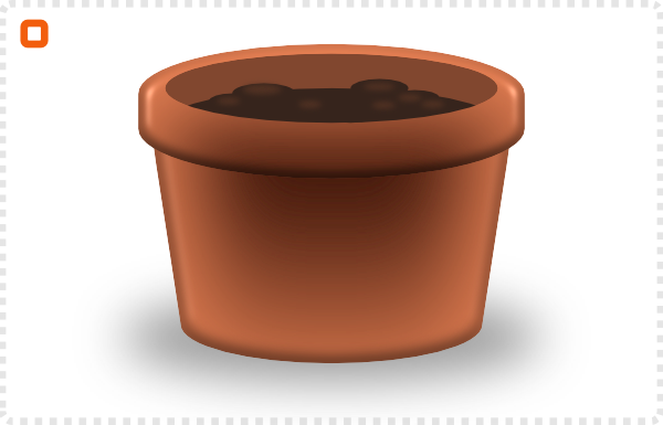 2dgameartguru - creating a flower pot