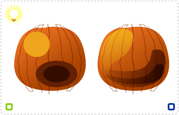 2dgameartguru - carved pumpkin illustration
