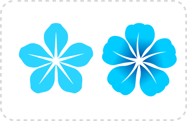 2Dgameartguru - flowers using clones in Inkscape