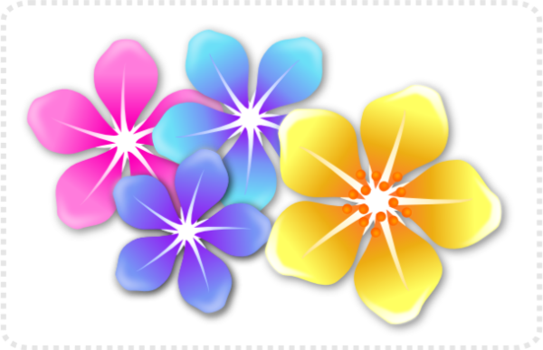 2Dgameartguru - flowers using symbols in Affinity