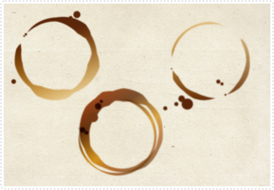 2Dgameartguru - creating a simple coffee stain