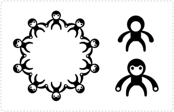 2dgameartguru - figures along a circle