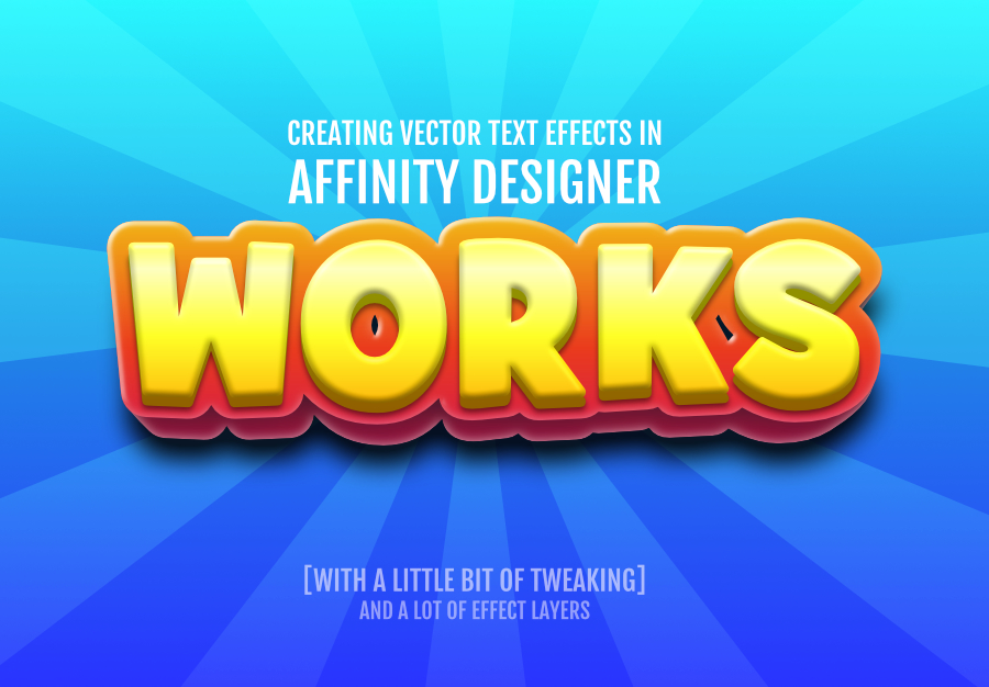 2Dgameartguru - text effects in Affinity Designer