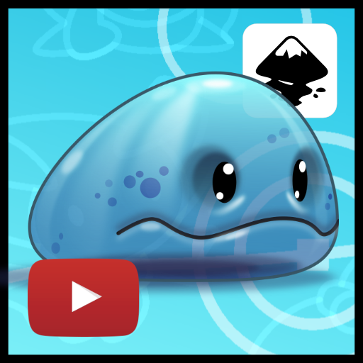 2Dgameartguru - character concept blob in Inkscape