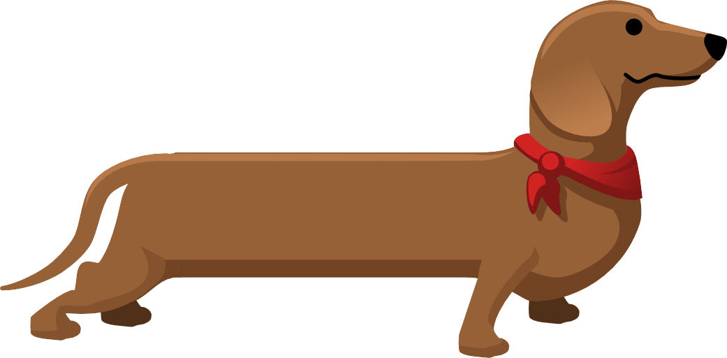 2dgameartguru - dachshund vector brush image