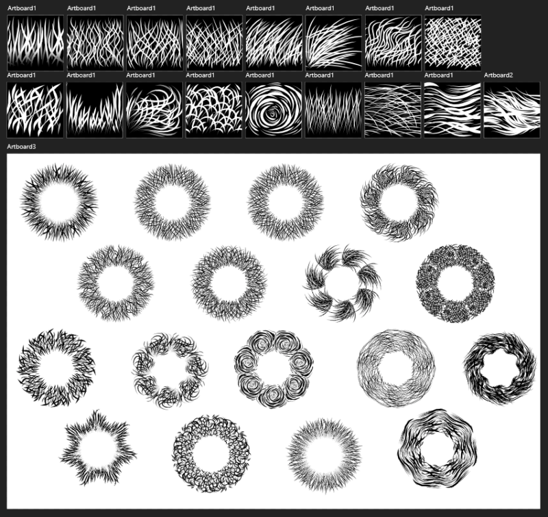 [FREE] Three sets of Vector Brushes for Affinity Designer - 2dgameartguru