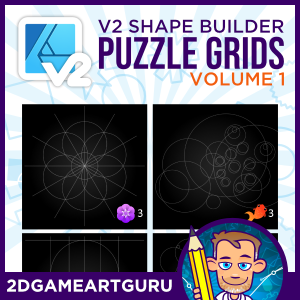 2dgameartguru - puzzle grids for shape builder