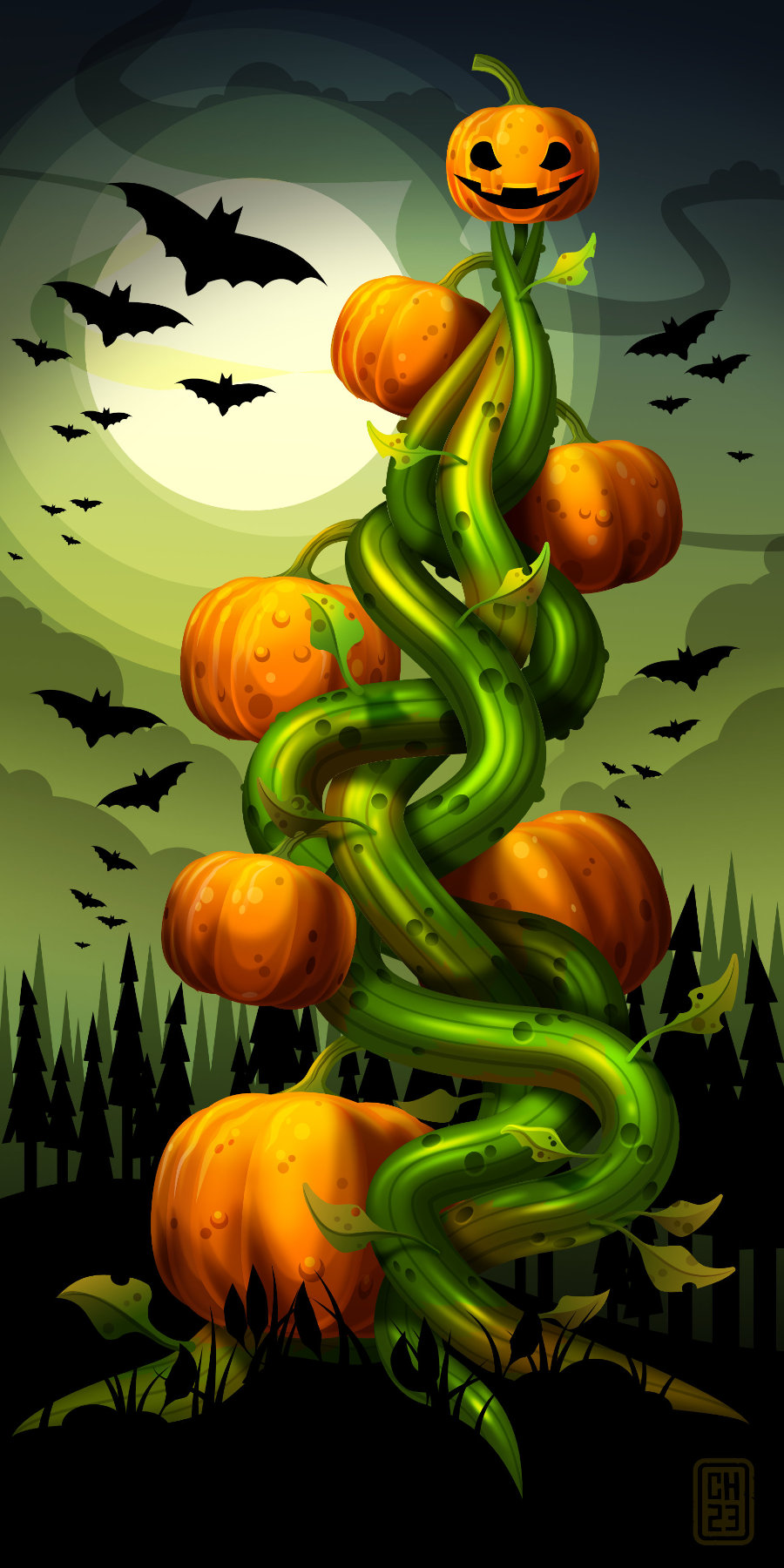 2dgameartguru - Tower of the Pumpkin 