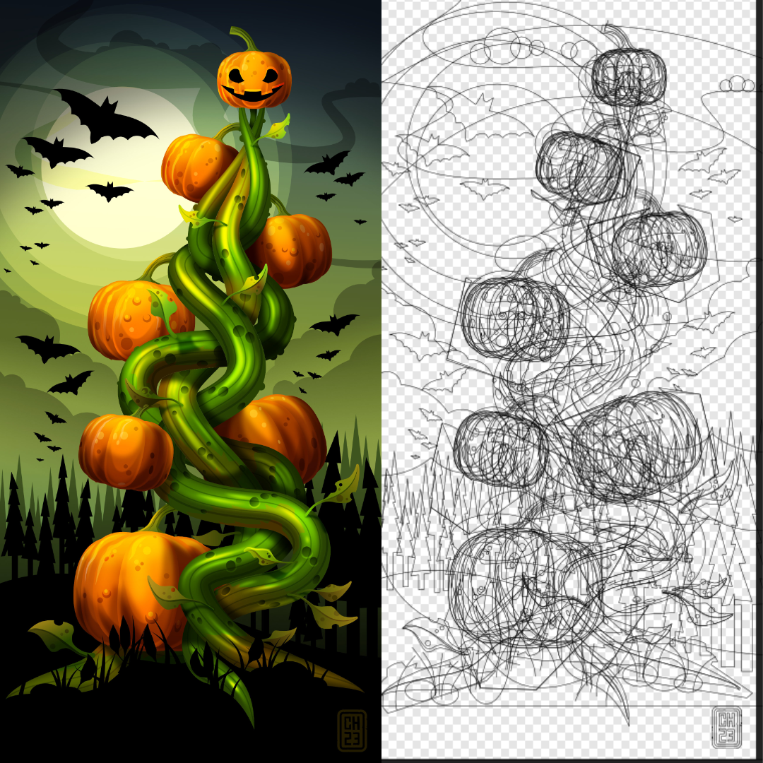 2dgameartguru - Tower of the Pumpkin 