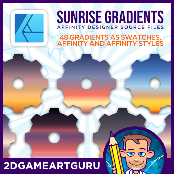 2Dgameartguru - sunrise gradients